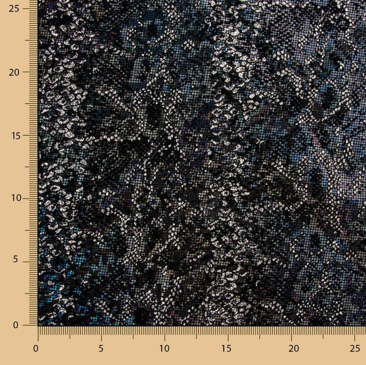 Lycra Floqué Animal Noir - Ribes y Casals