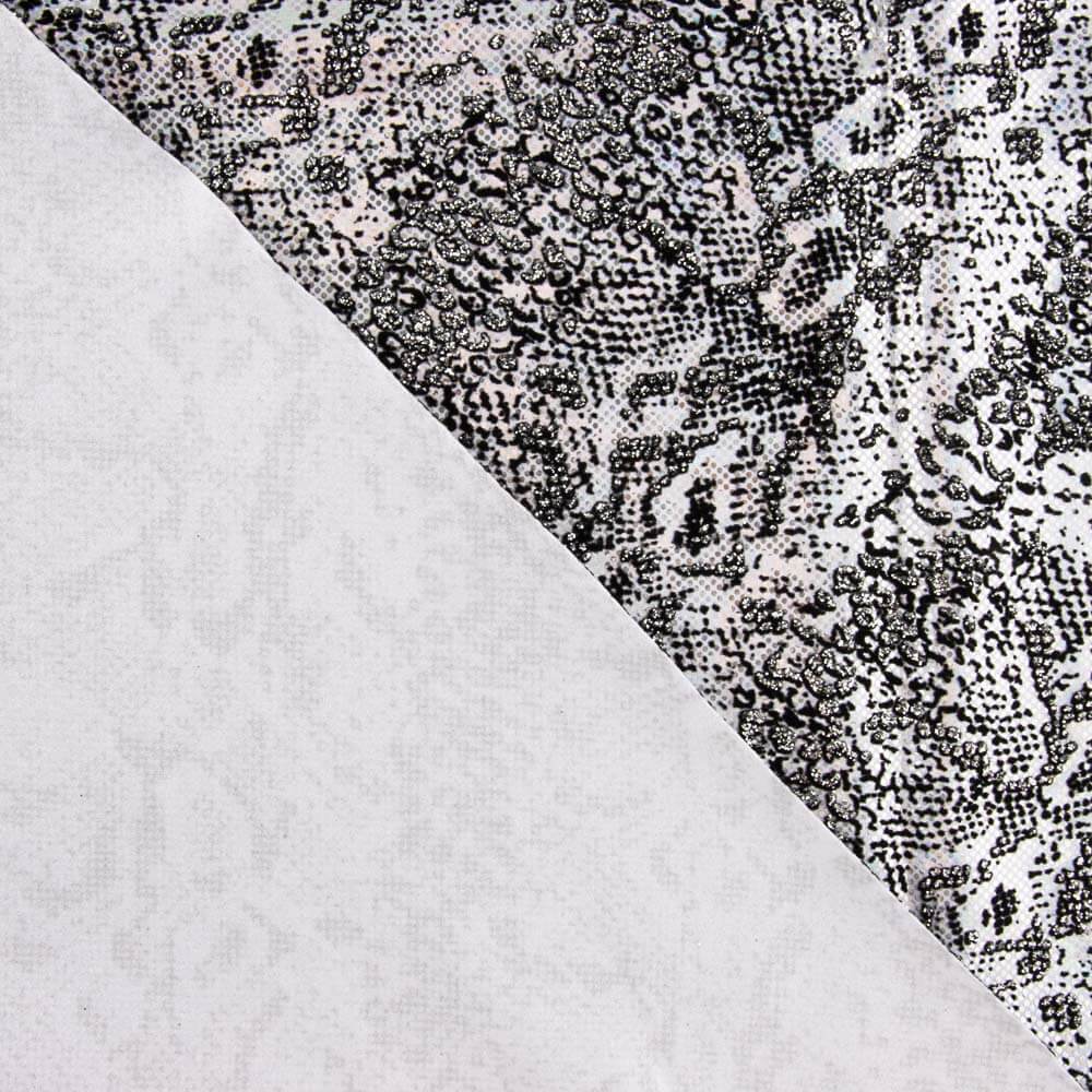 Lycra Floqué Animal Argent - Ribes y Casals