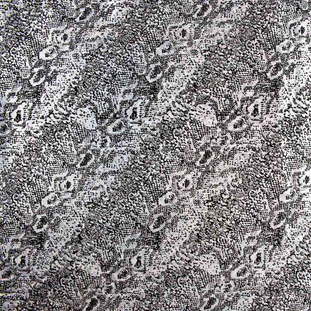 Lycra Floqué Animal Argent - Ribes y Casals