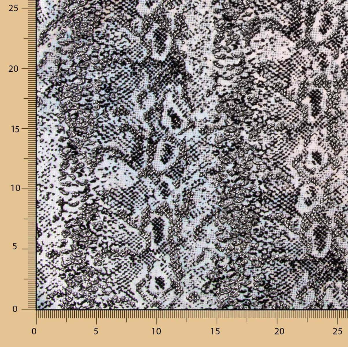 Lycra Floqué Animal Argent - Ribes y Casals