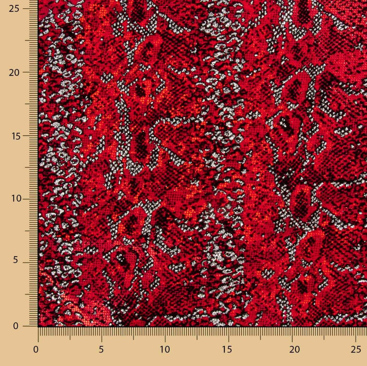 Lycra Floqué Animal Rouge - Ribes y Casals