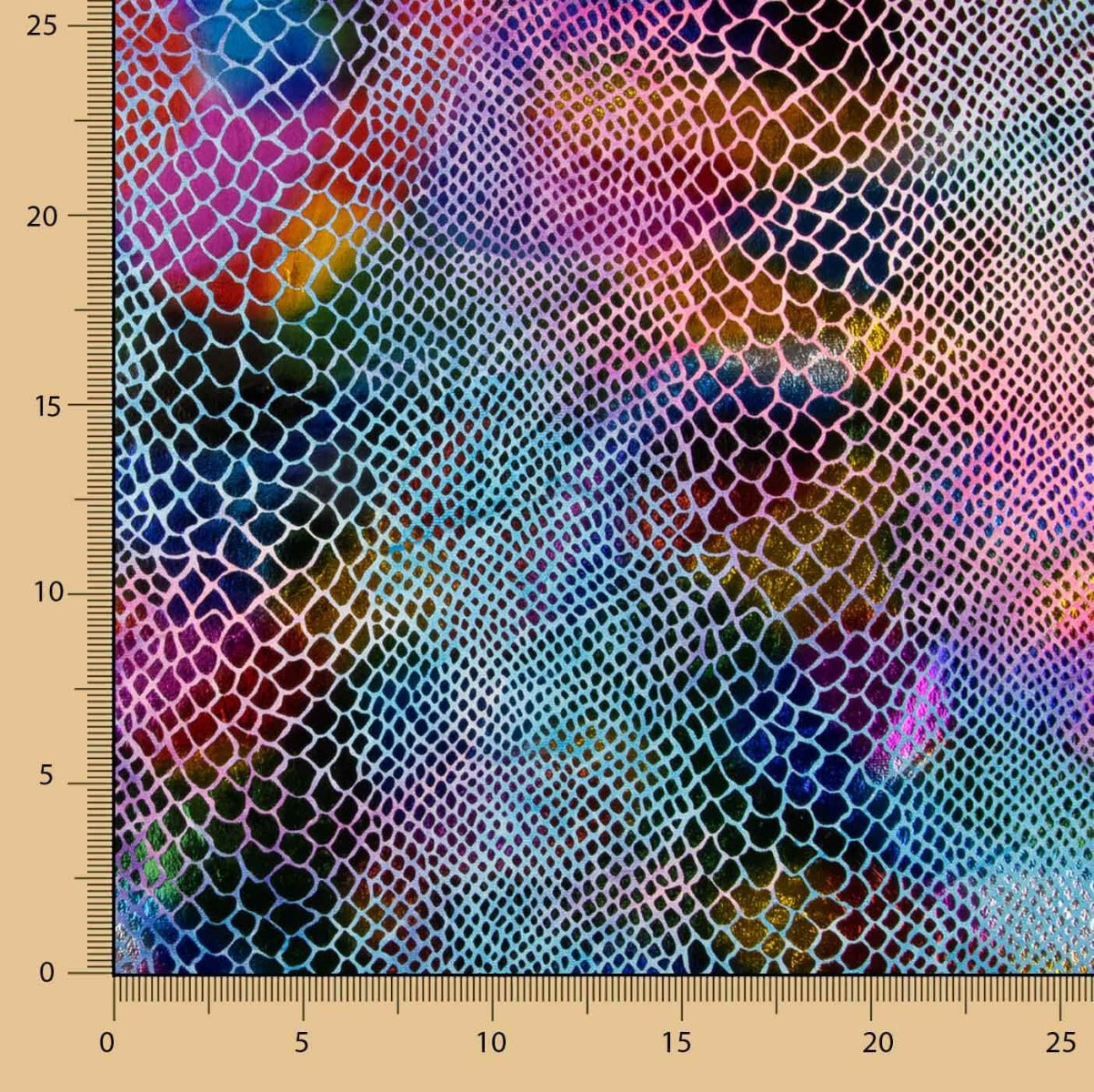 Feuille multicolore serpent Lycra - Ribes y Casals