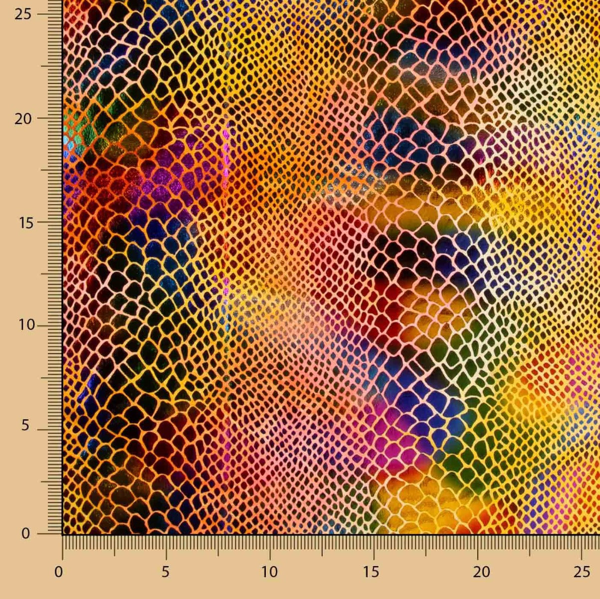 Drap Lycra Serpent Orange - Ribes y Casals