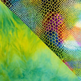 Feuille Lycra Serpent Vert - Ribes y Casals