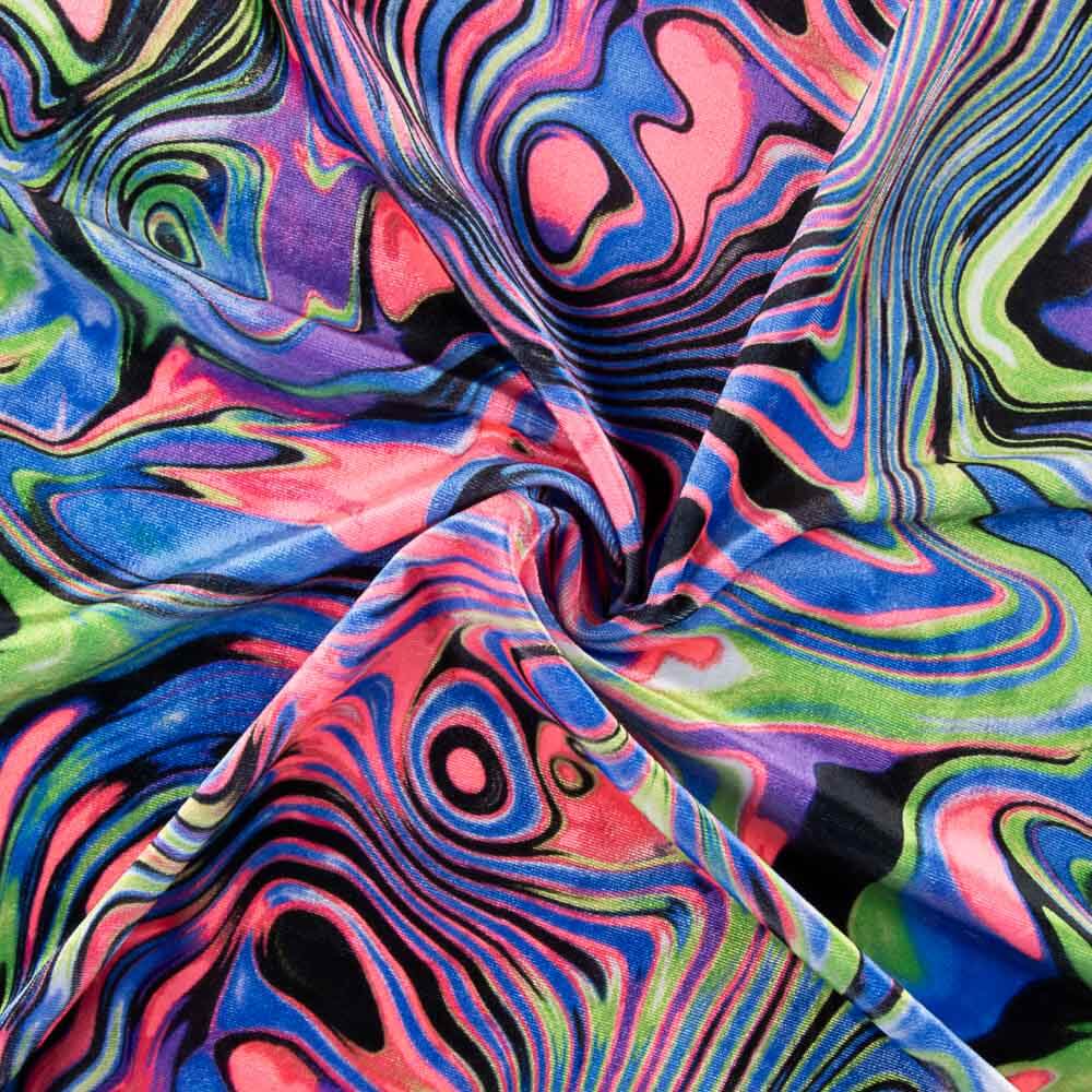 Tricot jersey extensible arc-en-ciel - Ribes y Casals