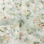 Tulle brodé de paillettes vert menthe plat - Ribes y Casals