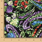 Koshibo Imprimé Mille Fleurs Noir - Ribes y Casals