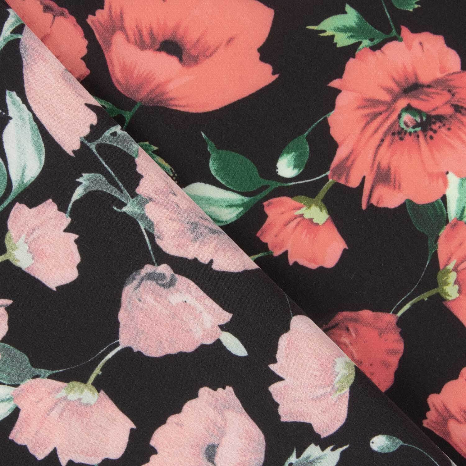 Koshibo Imprimé Coquelicot Noir - Ribes y Casals