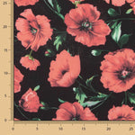 Koshibo Imprimé Coquelicot Noir - Ribes y Casals