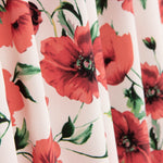 Chute Koshibo Imprimé Coquelicot Blanc 50 x 150 cm - Ribes y Casals