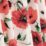 Chute Koshibo Imprimé Coquelicot Blanc 50 x 150 cm - Ribes y Casals