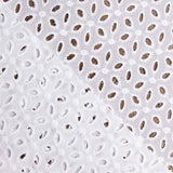 Broderie suisse fleur pétale blanc naturel - Ribes y Casals