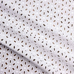 Broderie suisse fleur pétale blanc naturel - Ribes y Casals