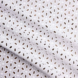 Broderie suisse fleur pétale blanc naturel - Ribes y Casals