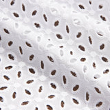 Broderie suisse fleur pétale blanc naturel - Ribes y Casals