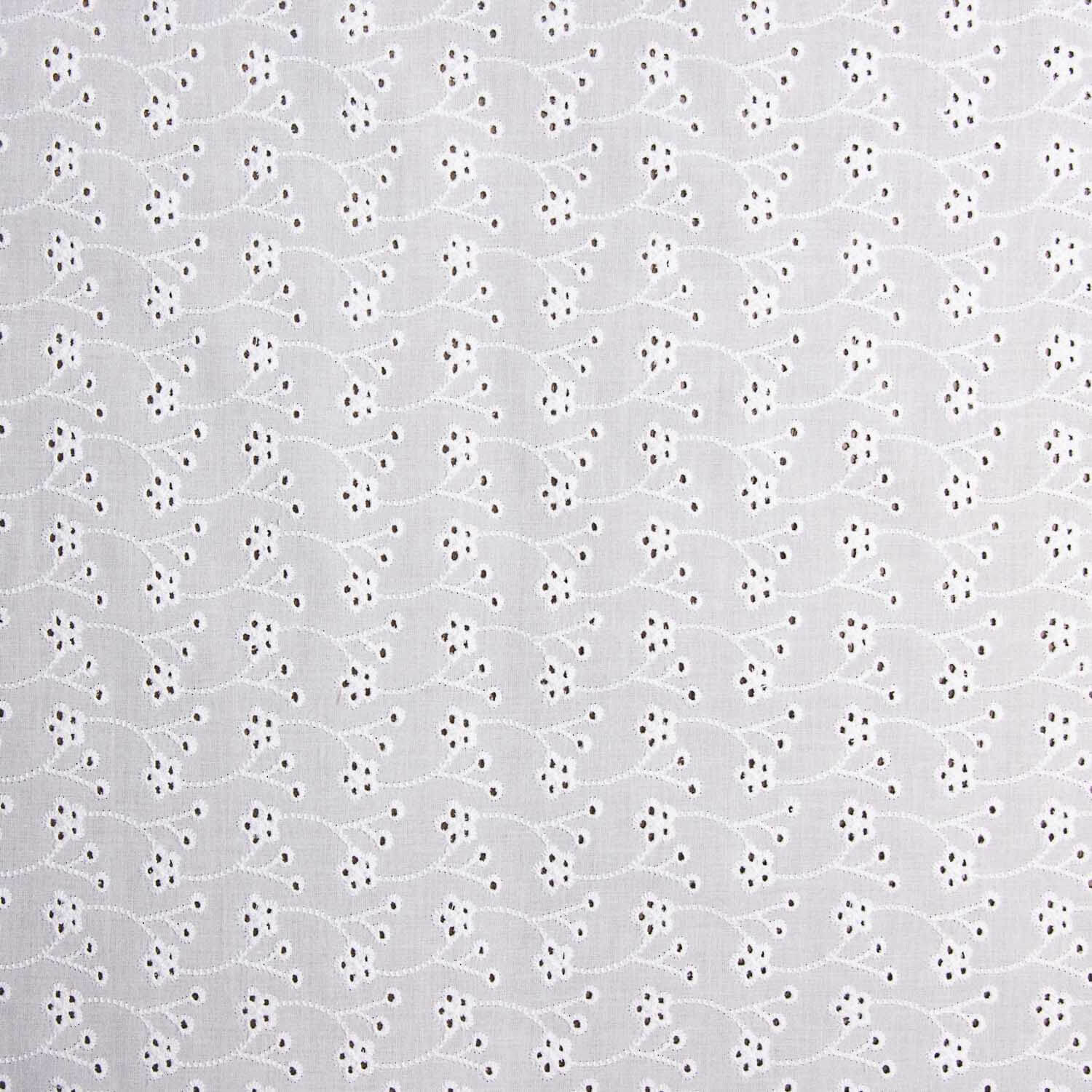 Broderie suisse Fleur Trèfle Blanc Naturel - Ribes y Casals