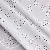 Broderie suisse Fleur Bouquet Blanc Naturel - Ribes y Casals