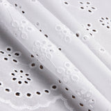 Broderie suisse Fleur Bouquet Blanc Naturel - Ribes y Casals