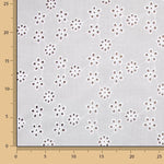 Broderie suisse Fleur Bouquet Blanc Naturel - Ribes y Casals