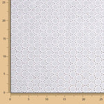 Broderie suisse géométrique blanc naturel - Ribes y Casals