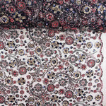Strass Tulle Noir Multicolore Motif Circulaire - Ribes y Casals