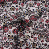 Strass Tulle Noir Multicolore Motif Circulaire - Ribes y Casals