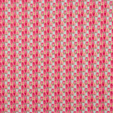 Crêpe léger imprimé rétro corail et vert - Ribes y Casals