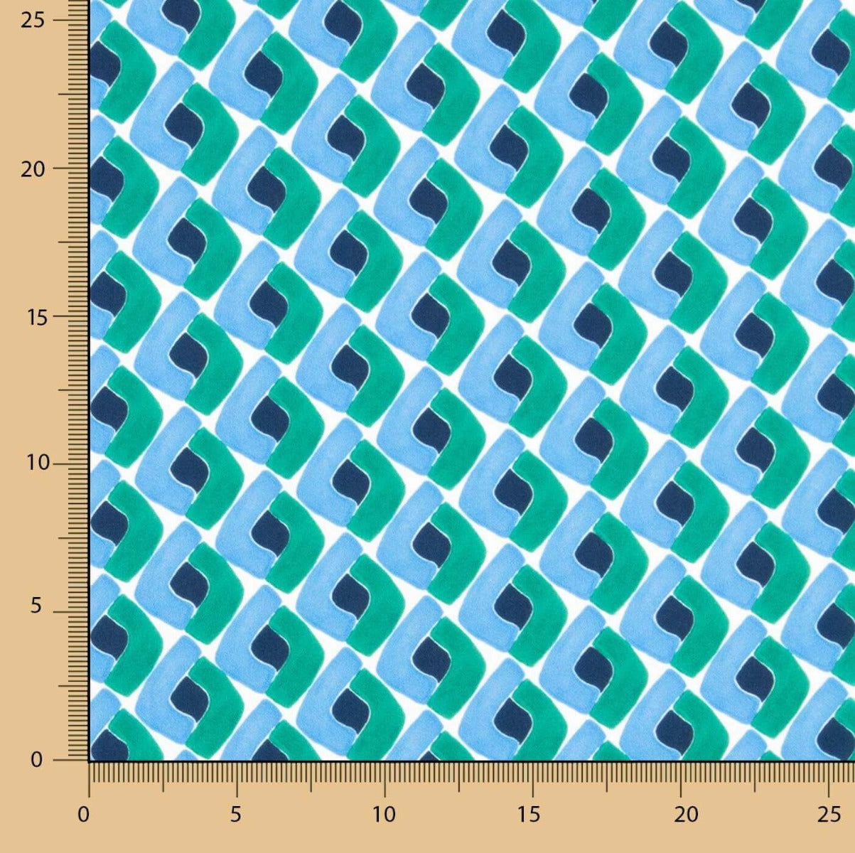 Satin de polyester Vague Rétro - Ribes y Casals