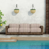 Tissu Extérieur Téflon Petite Rayure marron - Ribes y Casals