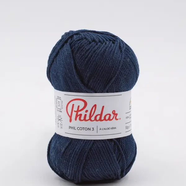 Phildar Coton 3 Marine - Ribes y Casals