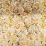 Strass Tulle Blanc Imprimé Floral Tons Naturels - Ribes y Casals