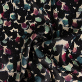 Satin polyester imprimé « Pinceladas Nocturnas » - Ribes y Casals