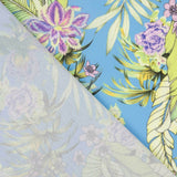 Crêpe léger tropical bleu lavande - Ribes y Casals