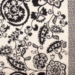 Satin viscose fleurs hindoues - Ribes y Casals