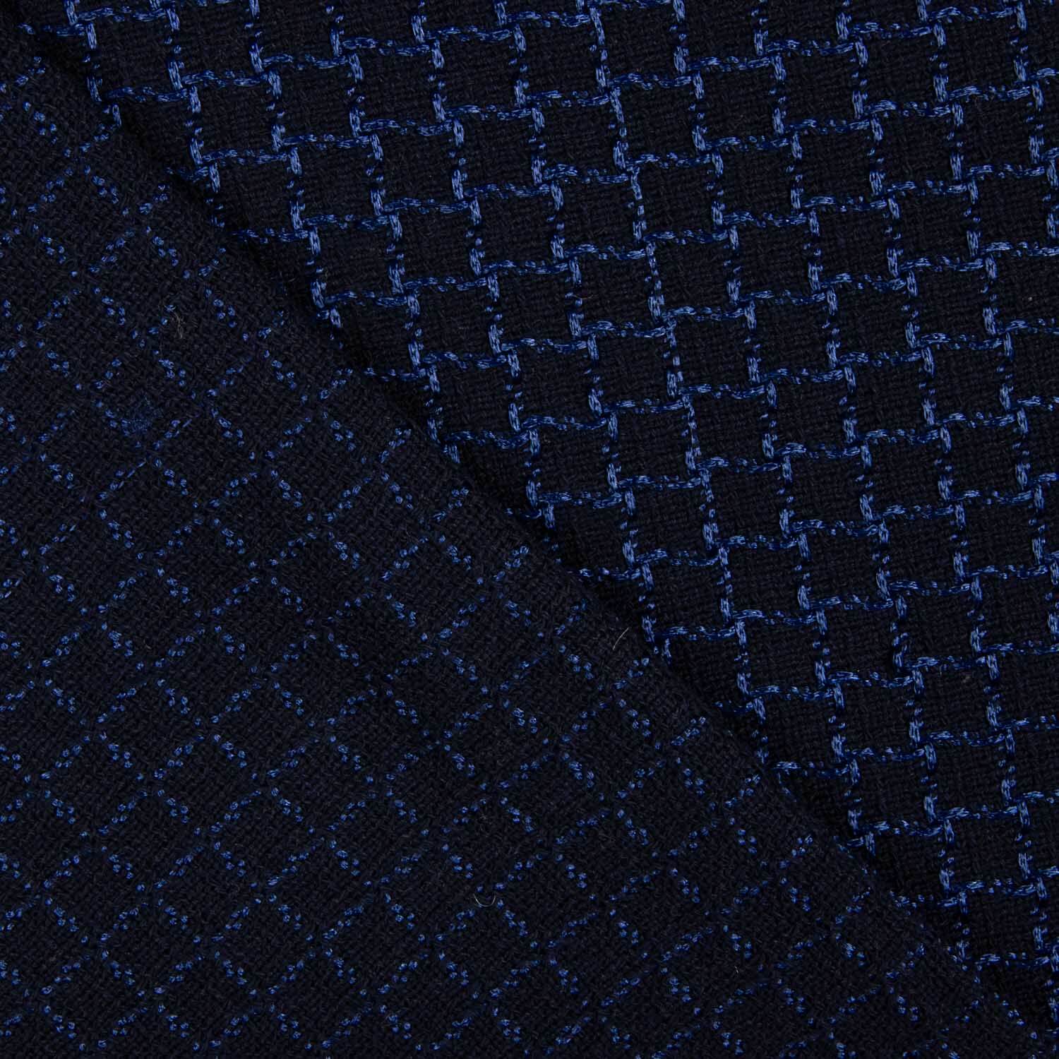 Tweed à carreaux bleu - Ribes y Casals