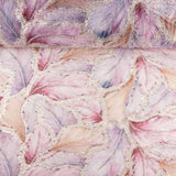 Strass Tulle Blanc Feuilles Multicolores Élégantes - Ribes y Casals