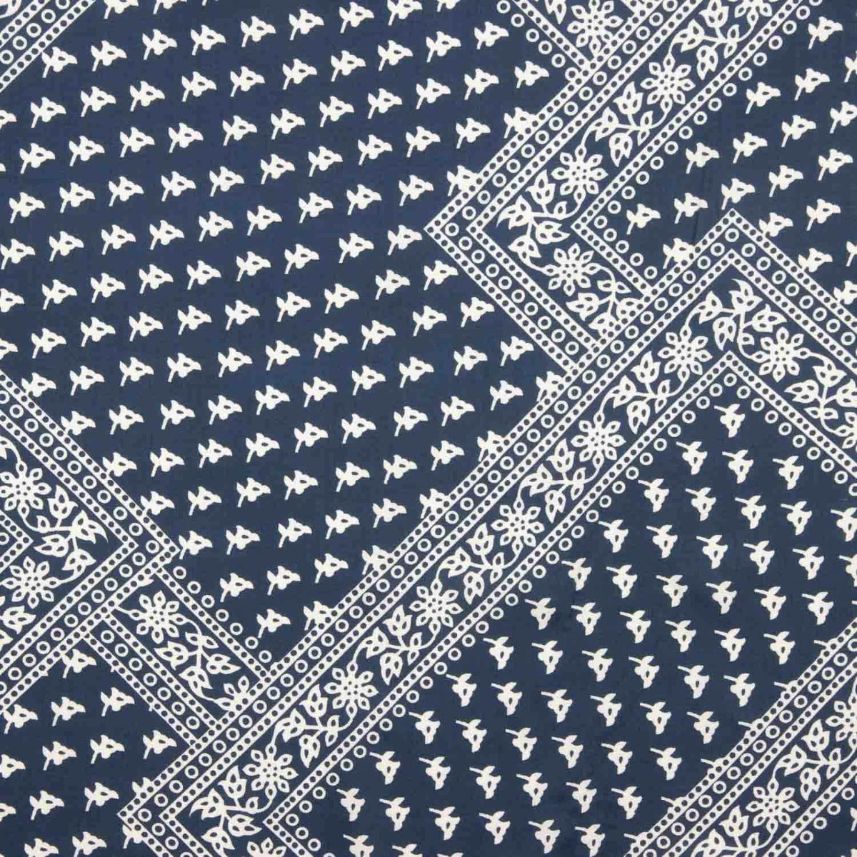 Viscose plate style écharpe indigo - Ribes y Casals