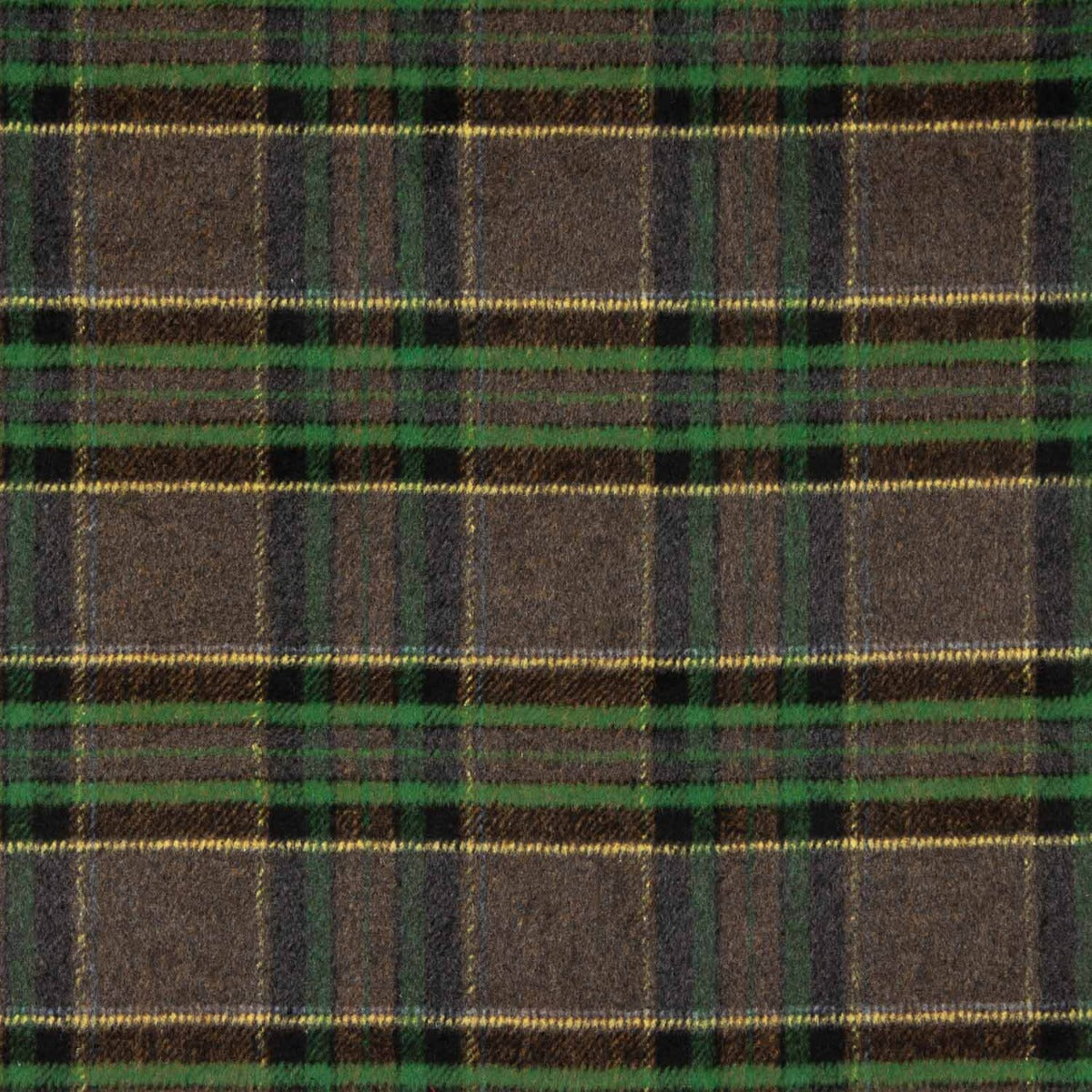 Tissu pour manteau à carreaux vert - Ribes y Casals