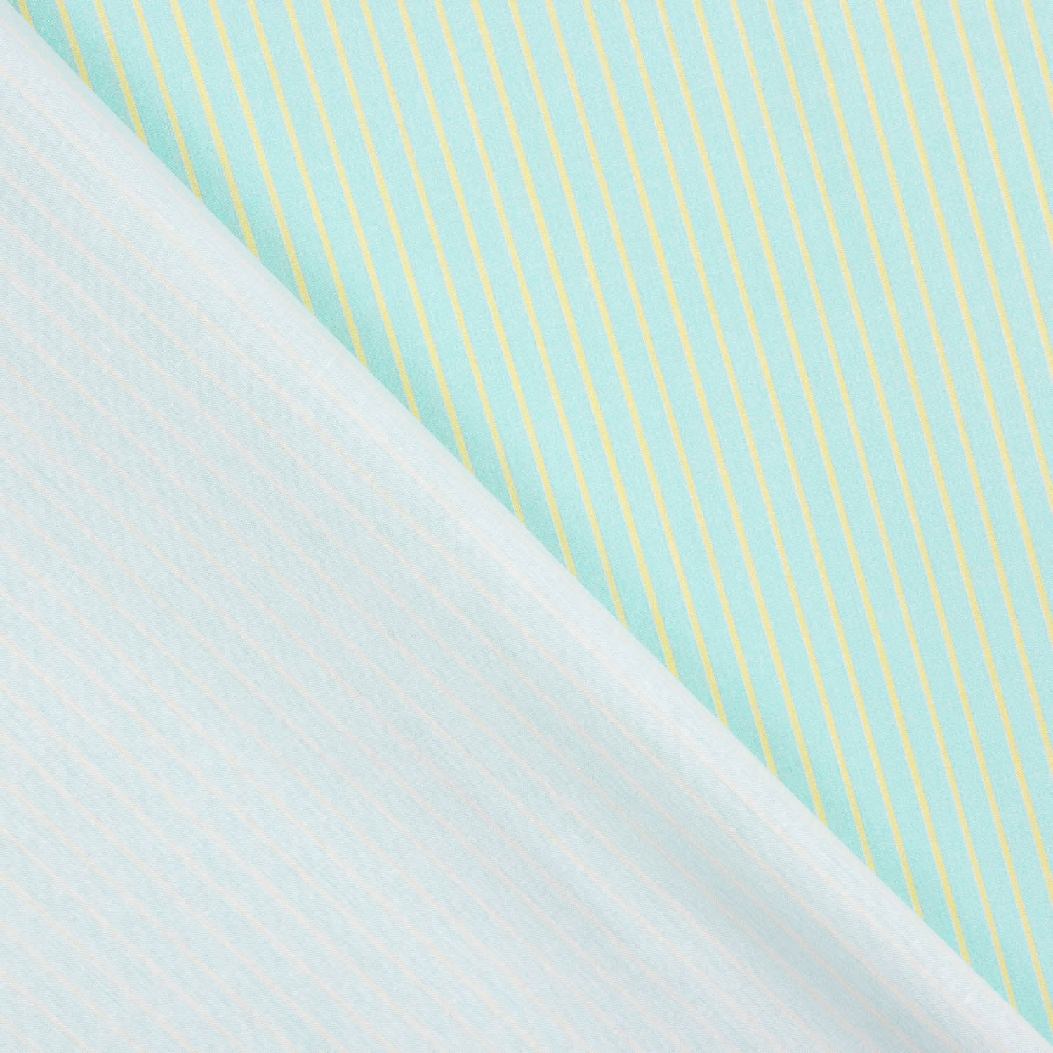 Percal imprimé rayures vert lime - Ribes y Casals