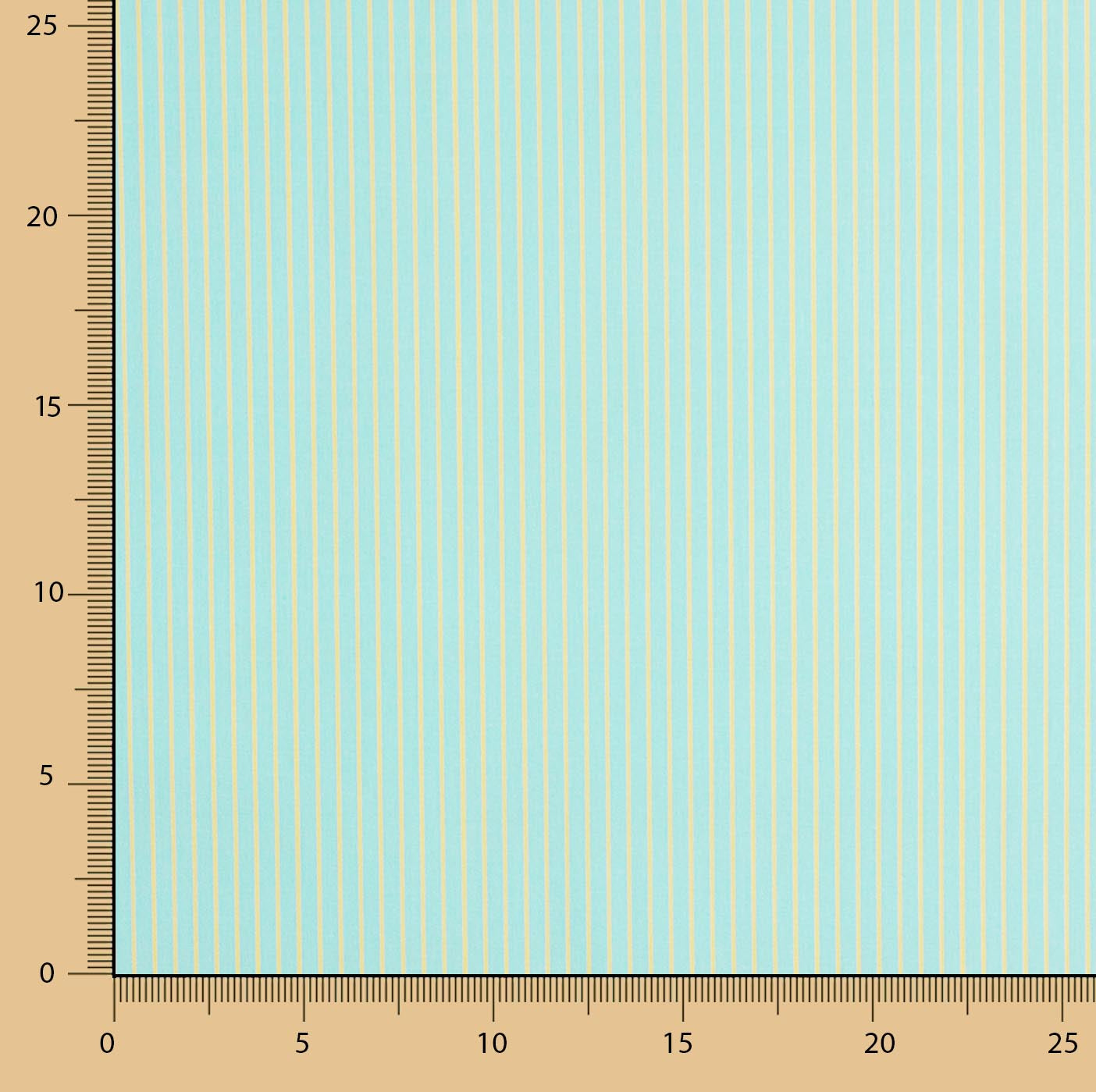 Percal imprimé rayures vert lime - Ribes y Casals