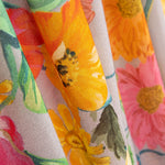 Viscose Georgette Fleurs Gris - Ribes y Casals