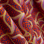 Viscose Rustique Fleurs Rouge - Ribes y Casals