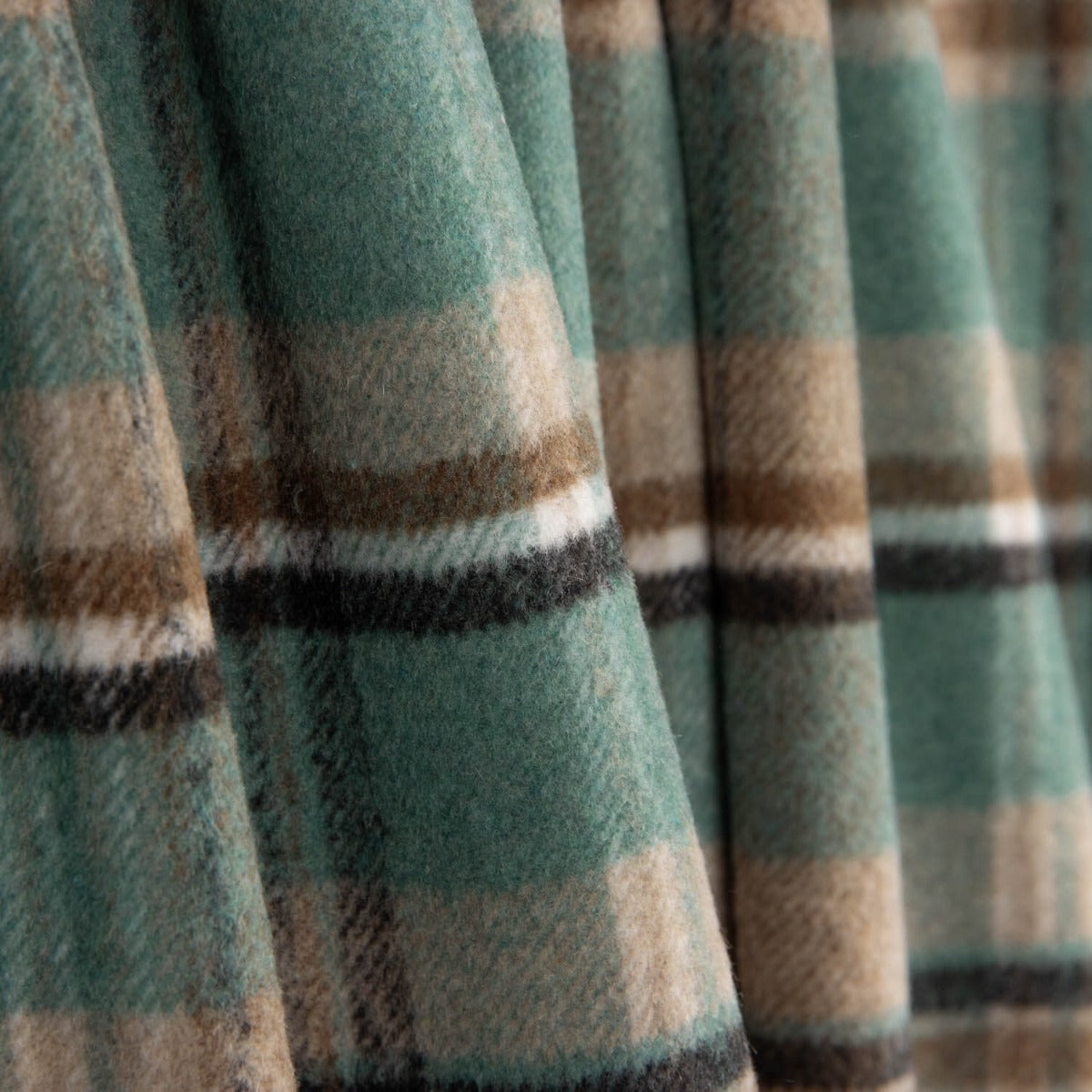 Mouflon à carreaux vert canard et beige - Ribes y Casals