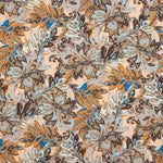 Crêpe léger terracotta et bleu paisley - Ribes y Casals