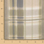 Gaze polyester froissée à carreaux lurex - Ribes y Casals