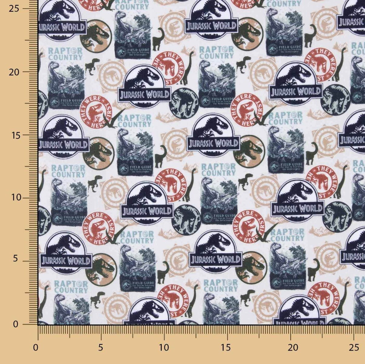 Popeline sous licence Jurassik World New - Ribes y Casals