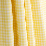 Percal imprimé à carreaux mini jaune - Ribes y Casals