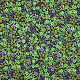 Viscose Pétunia Fleur Vert - Ribes y Casals