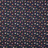 Popeline de Noël imprimée boules nuit vintage - Ribes y Casals