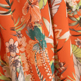 Crêpe léger tropical corail intense - Ribes y Casals